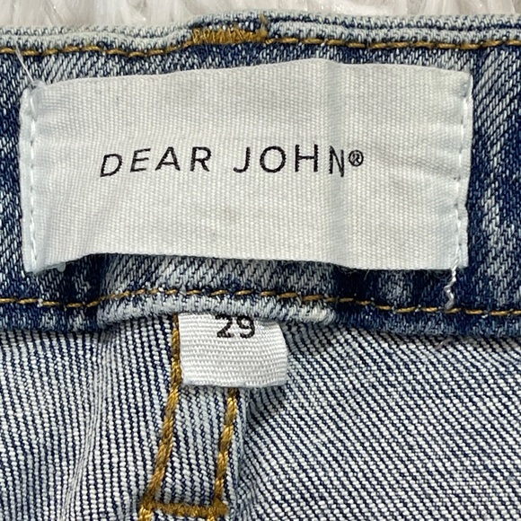 Dear John Light Blue Flare Distressed Jeans JEANNE WOMENS SIZE 29 - Picture 4 of 9